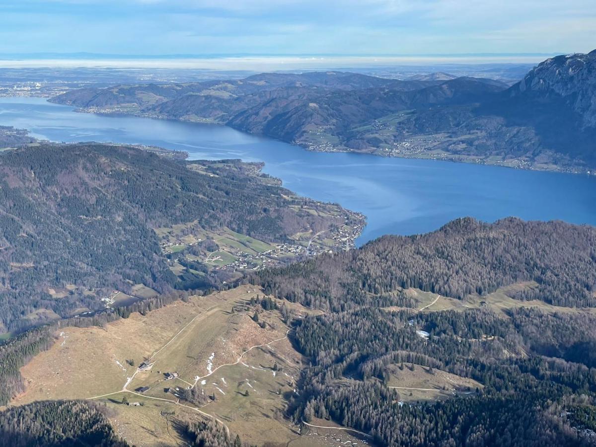 "Ferienhaus Am Mondsee" Mit Direktem Schafbergblick Im Salzkammergut Bei Salzburg Exterior foto